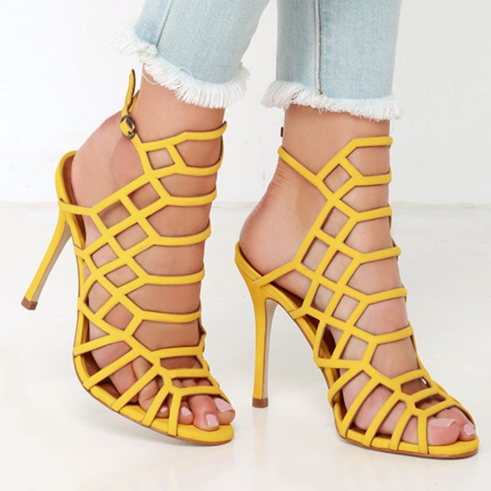 Hello Yellow Statement Sandals